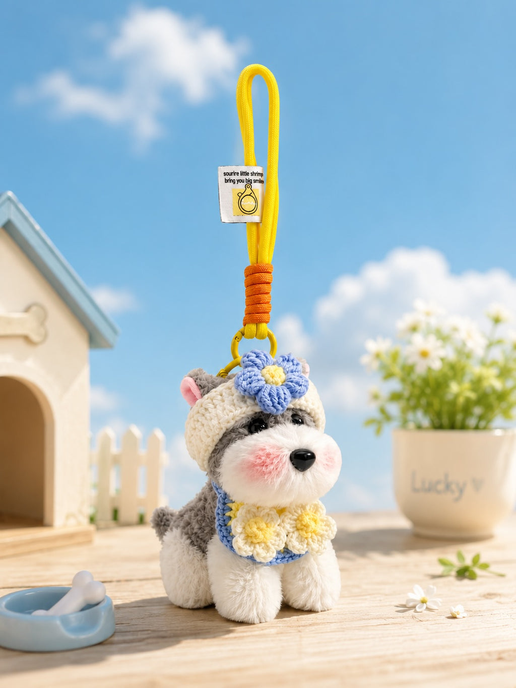 Fluffy Puppy Bag Charm