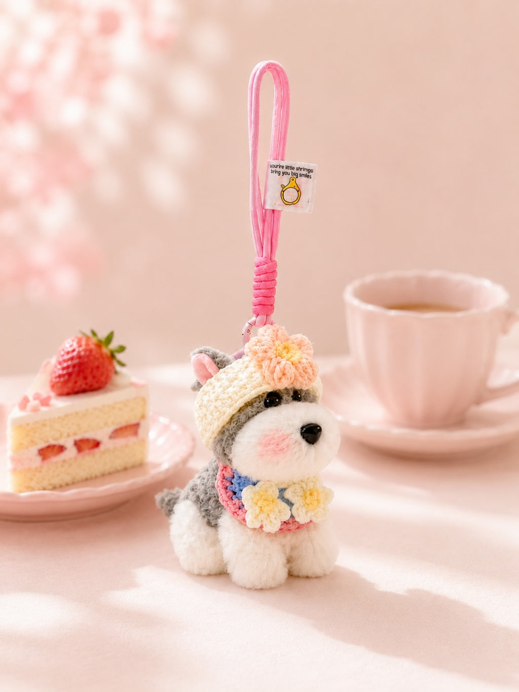 Fluffy Puppy Bag Charm