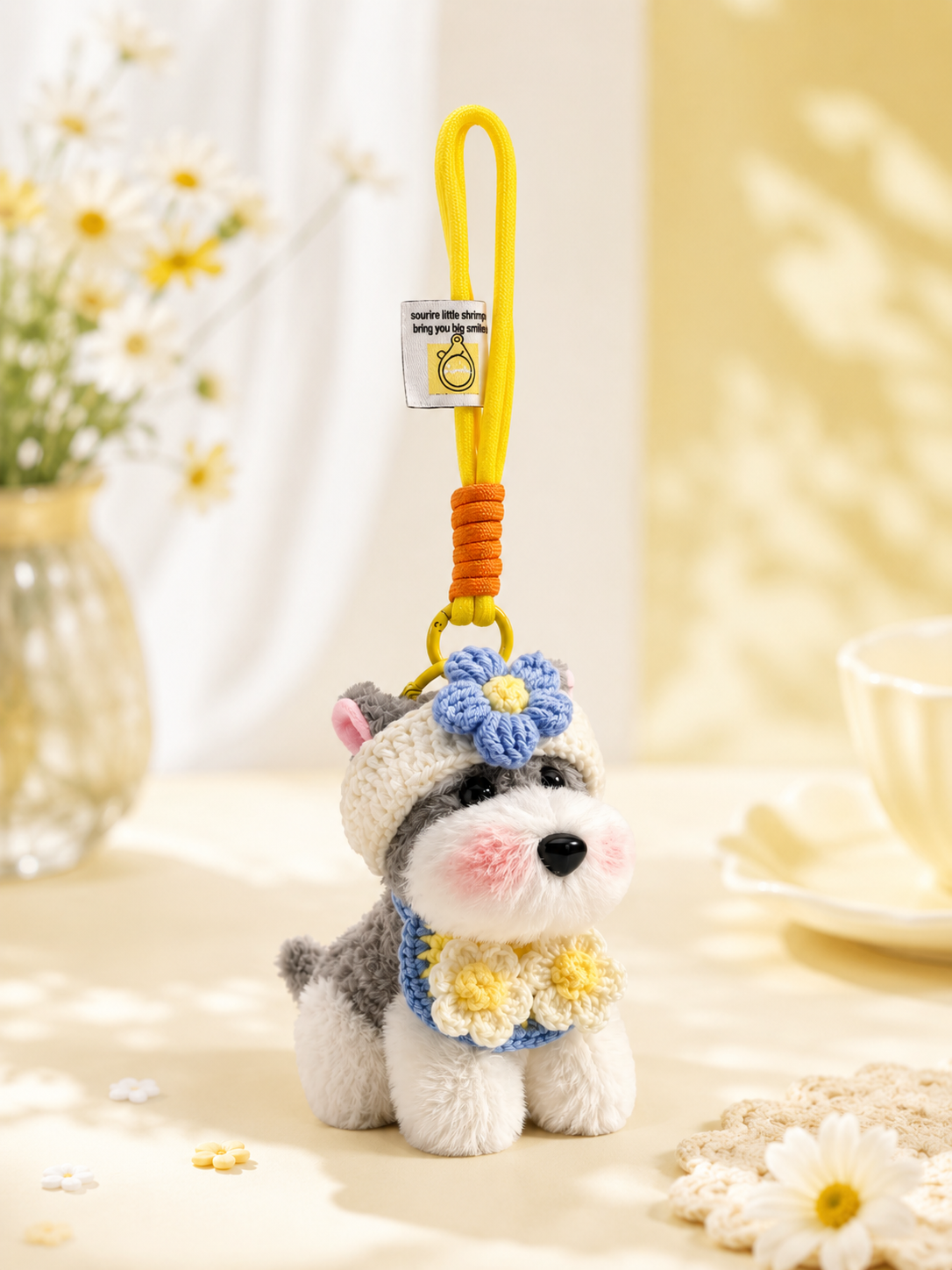 Fluffy Puppy Bag Charm