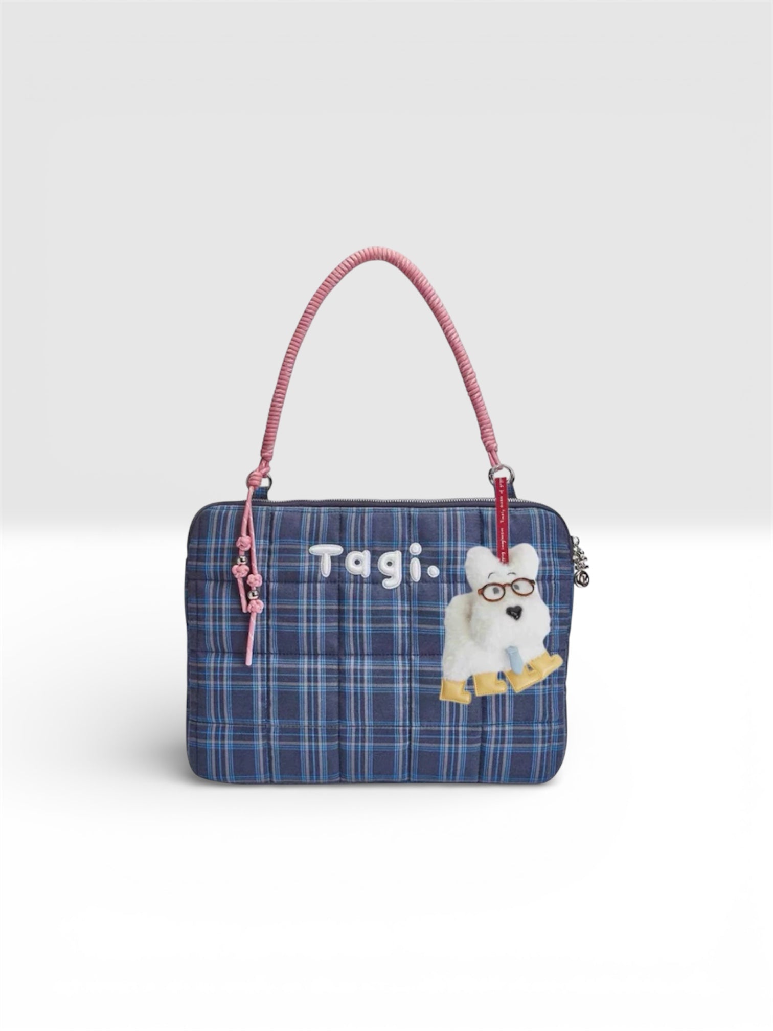 Blueberry Pup Laptop Tote