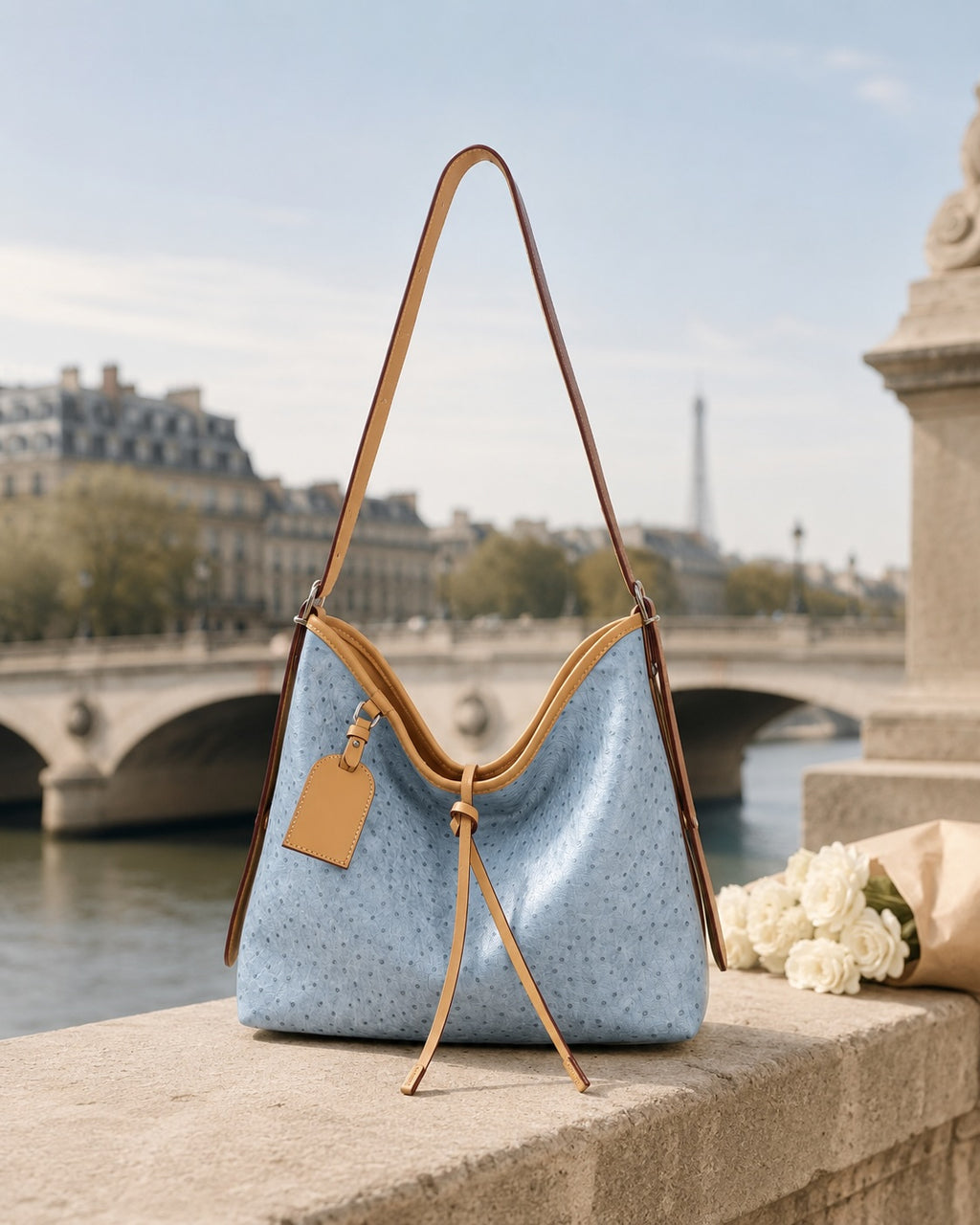 Azure Hobo Bag