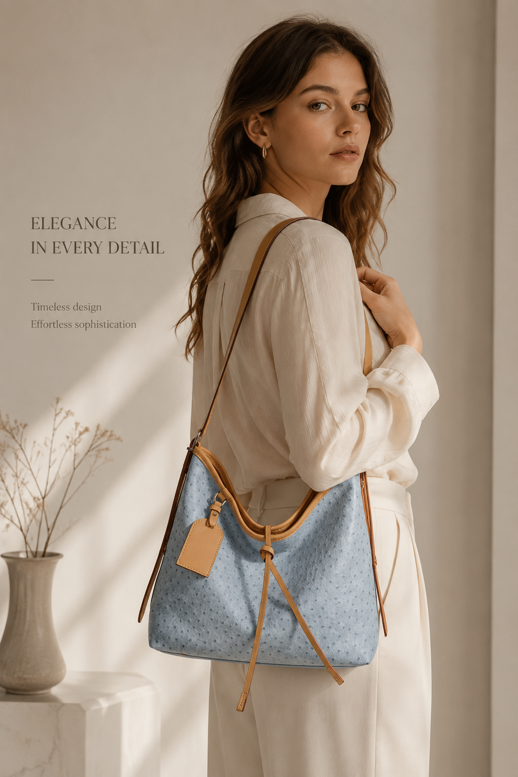 Azure Hobo Bag