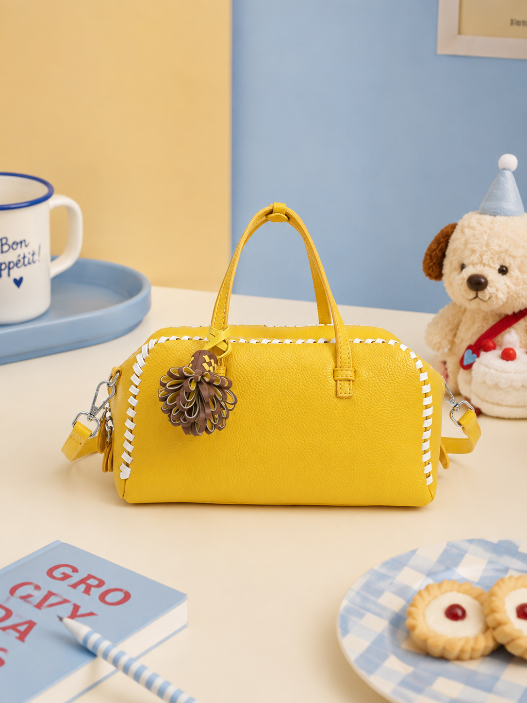 Butter Bloom Boston Bag